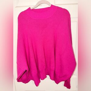 Women's Pink Crew Neck Sweater